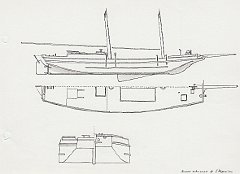 170 USA - scow schooner di San Francisco - 1870